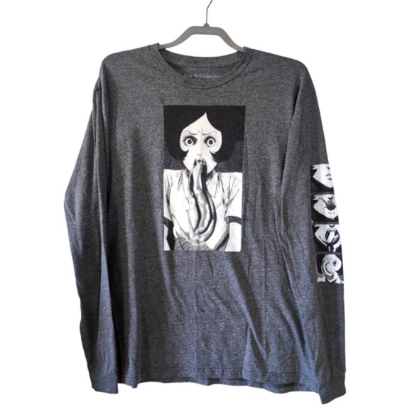 Junji Ito Collection Slug Girl Manga Anime Japanese Long-Sleeve Men's T-Shirt L - Picture 5 of 12